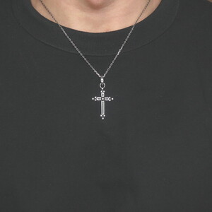 Grape cross pendant グレープ クロス ペンダント ｜ シルバー アクセサリー 十字架 モチーフ 925 ペンダントトップ ネックレス チャーム ジュエリー アクセ ファッション ハ