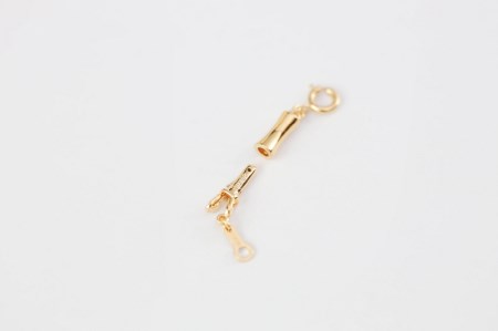 〈ネックレス着脱を３秒に〉後付け留め金具【Sashi-com】男女兼用/SCL516GM