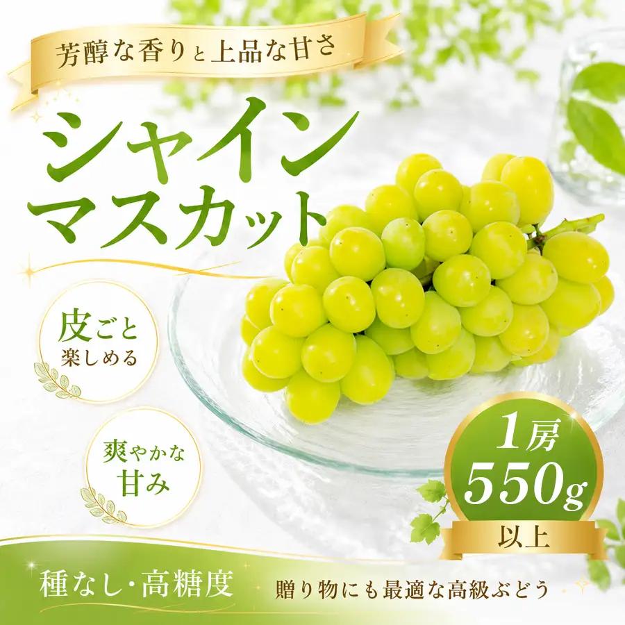 シャインマスカット 1房550g以上