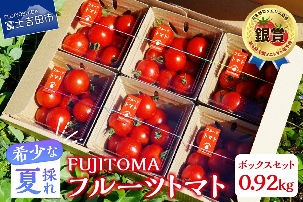 フルーツトマト「FUJITOMA」ボックスセット ミニトマトトマト 野菜 フルーツトマト 高糖度 山梨 富士吉田