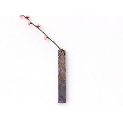 ふるさと納税 上島町 備前焼 掛花入 凛・サンギリ(18cm) 　h2-103 | 