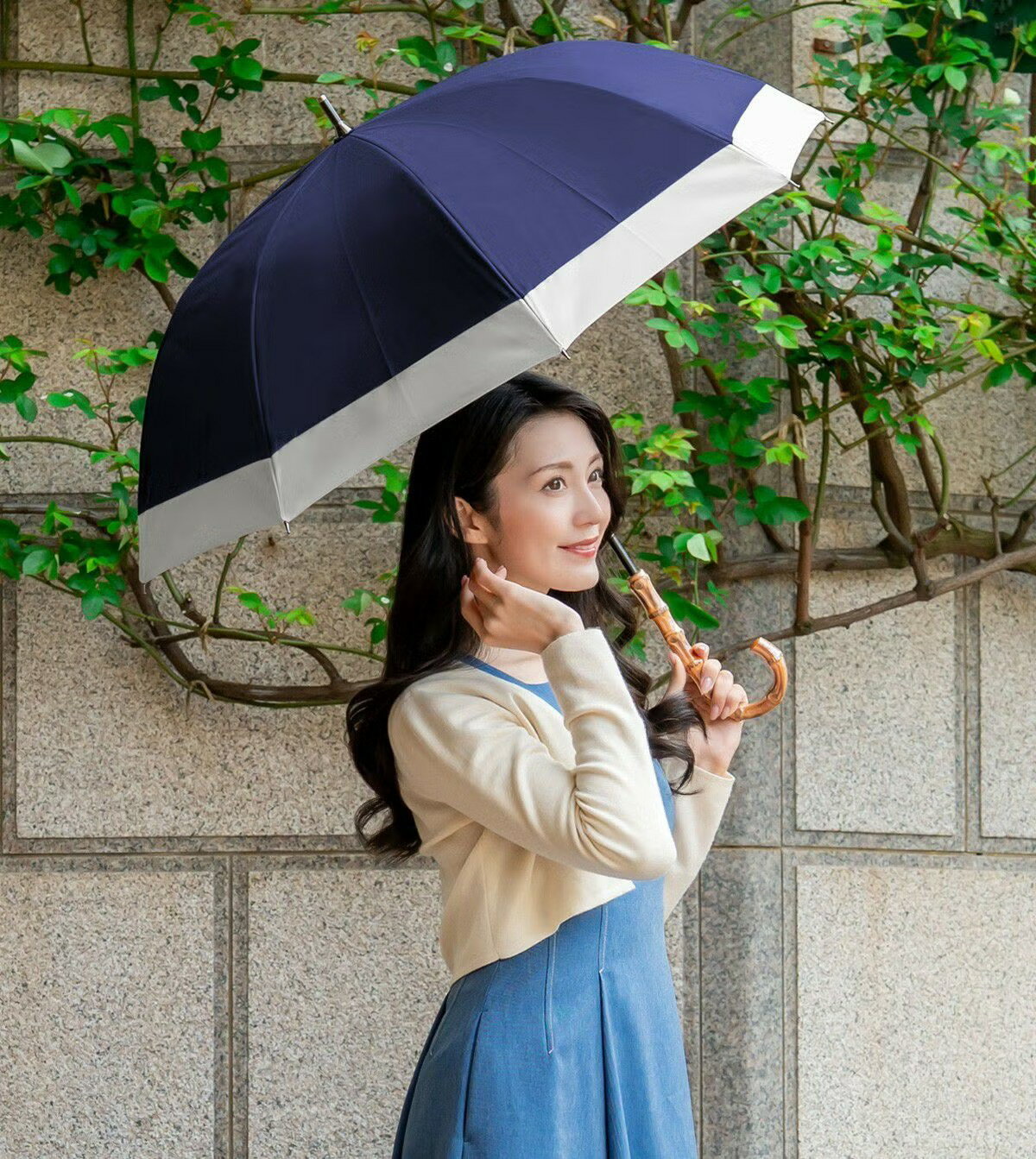 【ふるさと納税】ロサブラン 《選べる25色》【日傘】ミドル コンビ【55cm】 | 100％ 完全遮光 晴雨兼用 Rose blanc 傘 カサ uvカット 遮光 遮熱 涼感 紫外線対策 1級遮光 ファッション レディース メンズ ファッション おしゃれ 小物 ギフト プレゼント