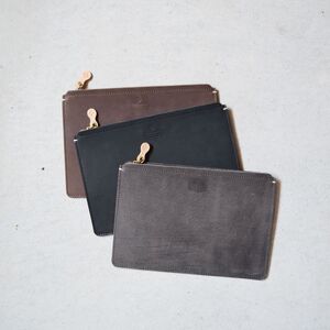 Teha’amana Square pouch S テハマナ スクエアポーチ S スモーク ブラウン  革 皮 雑貨 おしゃれ レザー 本革 こだわりの逸品 地域特産品 ギフト 自分用 人気 おすすめ