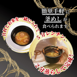 イカ釜めし 6個 電子レンジ 簡単 手軽 加工食品 いか 烏賊 魚貝類 海産物 海の幸 長期保存 防災 備蓄 常温 常温保存 米 ご飯 岩手県 大船渡市