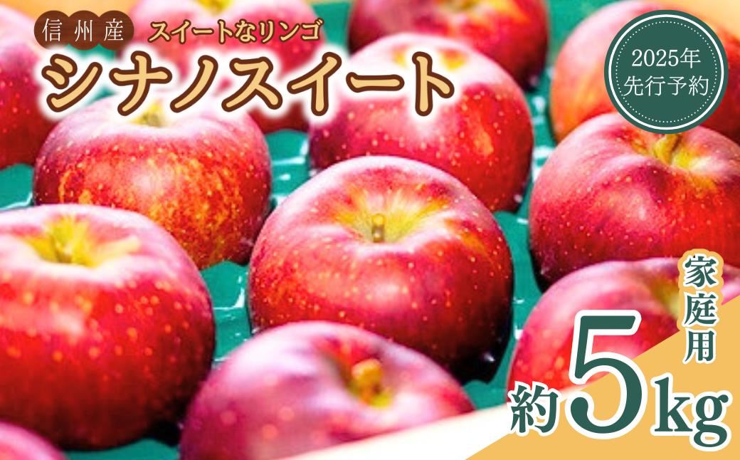 【ふるさと納税】【2025年先行予約】 訳あり スイートなりんご シナノスイート 約5kg｜ 林檎 信州りんご 千曲市 長野県