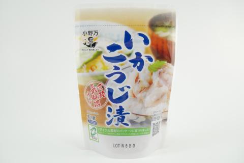 いかこうじ漬 180g 10個セット 【ご飯のお供に、酒の肴に】 [小野万 宮城県 気仙沼市 20564596] 魚 魚介類 いか イカ 冷蔵 酒の肴 おつまみ ご飯のお供 おかず 珍味 こうじ漬 麹