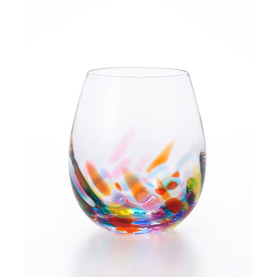 ＜津軽びいどろ＞ねぶたあかり ロックグラス iro