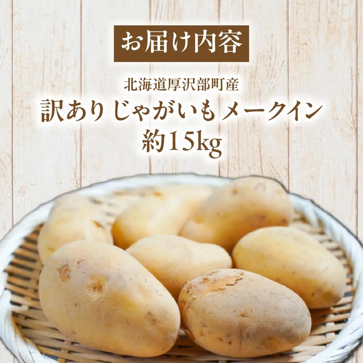 【2026年7月下旬頃より順次発送】(訳あり) じゃがいも メークイン 15kg ASG082