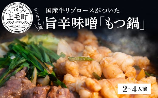 ぶどうの樹　もつ鍋　てっちゃん風　国産牛ロース付き【2～4人前】KG0104