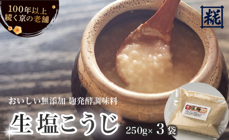 塩麹 250g×3袋 計750g 塩こうじ 万能調味料