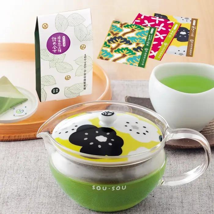 茶器セット SOU・SOU ほほえみ 急須 耐熱ガラス 茶器セット