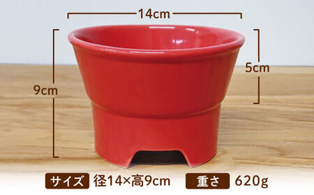 美濃焼 陶器製ペット用フードボウル【丸高台フードボウル(M/ピンク)pet112】【1437663】