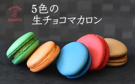 5色の生チョコマカロン 生マカロン 5個入り 生チョコ