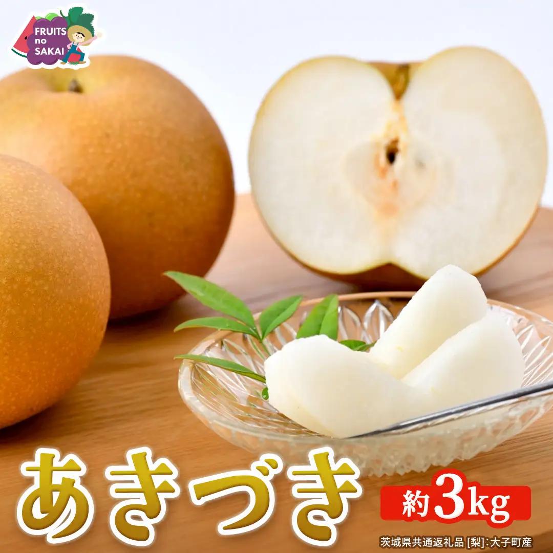 あきづき 梨 約3kg 【2026年10月より発送開始】（茨城県共通返礼品 [梨]：大子町産） 