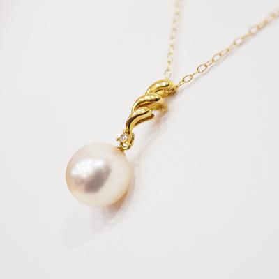 ふるさと納税 天草市 真珠 ネックレス ダイヤ 0.01ct 8-8.5mm ホワイトピンク K18YG_S101-466 |  | 01