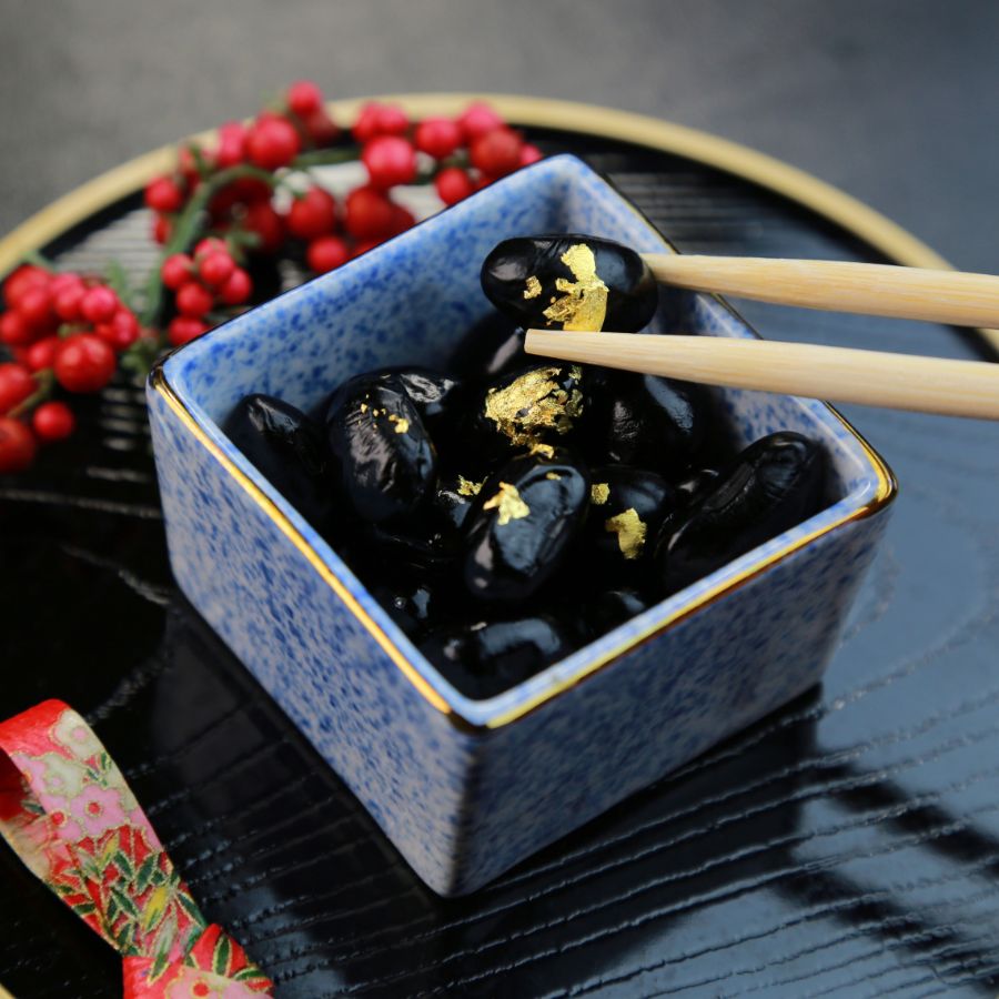 ＜夜久野物産＞丹波黒豆煮化粧箱入り2本セット(250g×2本)