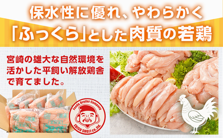 宮崎県産若鶏 ささみ(12kg)_24-G301_(都城市) 若鶏 鶏肉 真空 ささみ