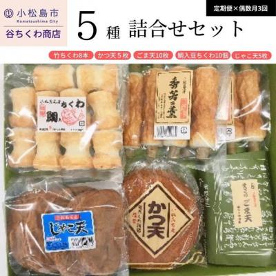 ふるさと納税 小松島市 【定期便】偶数月 3回 練り物 谷ちくわ商店 5種 詰合せ セット ※着日指定不可