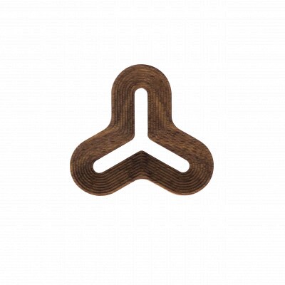 旭川家具　cosine　STEPS ブローチ SAN ウォルナット_05788【配送不可地域：離島・沖縄】【1748945】