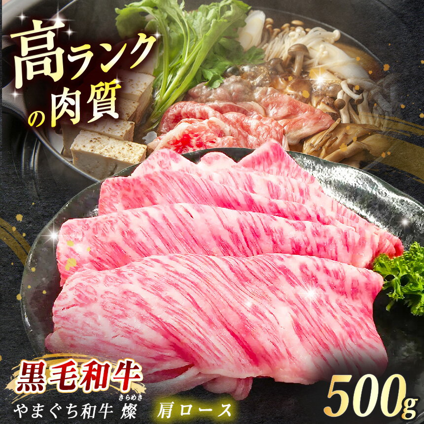 【ふるさと納税】 数量限定！選べる 極上牛肉 やまぐち和牛 燦 ( きらめき ) 肩ロース 500g ｜ 山口 県 美祢市 牛肉 ブランド牛 黒毛和牛 肩 ロース 肩ロース 牛 肉 お肉 にく