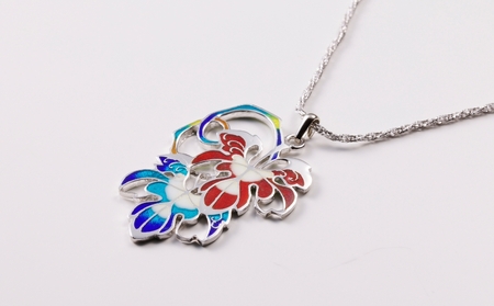 七宝純銀ペンダント