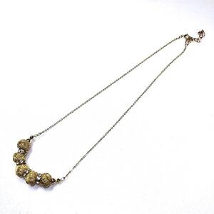 組紐ネックレスミニ小田巻5個金