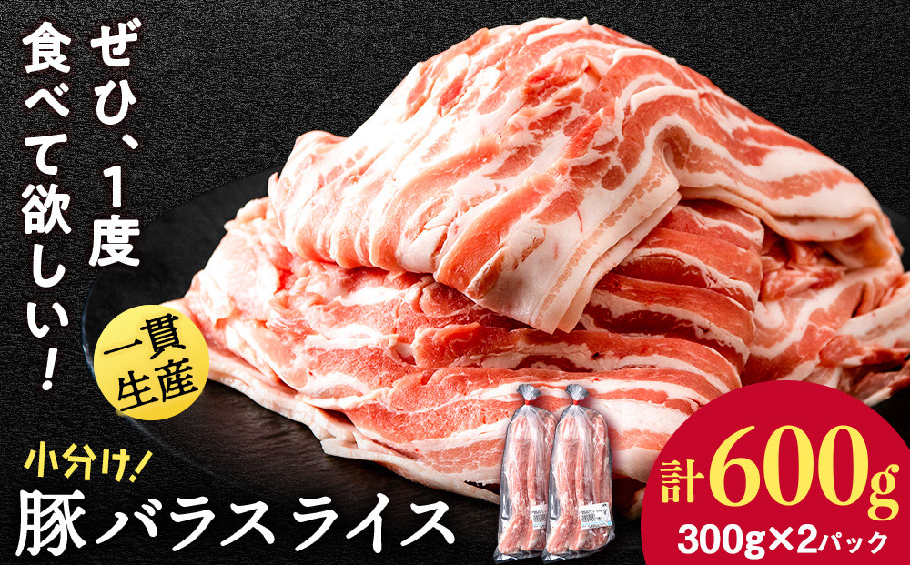 
                  北海道産 白老豚 バラ スライス 300g×2パック BV067
                