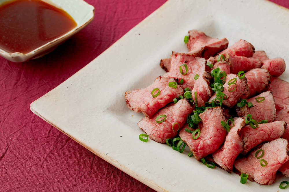 秋田錦牛ローストビーフ（ブロック）500g【男鹿市 福島肉店】