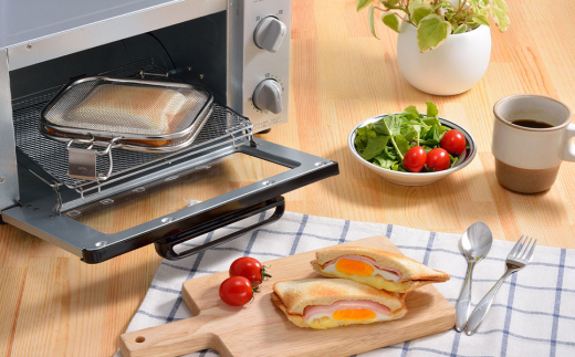 グリルホットサンドメッシュ【 魚焼きグリル・オーブントースター用ホットサンドメーカー キッチン用品 調理器具 [leye] 】 FC010258