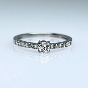 Pt950 天然ダイヤモンドリング IB-F010624