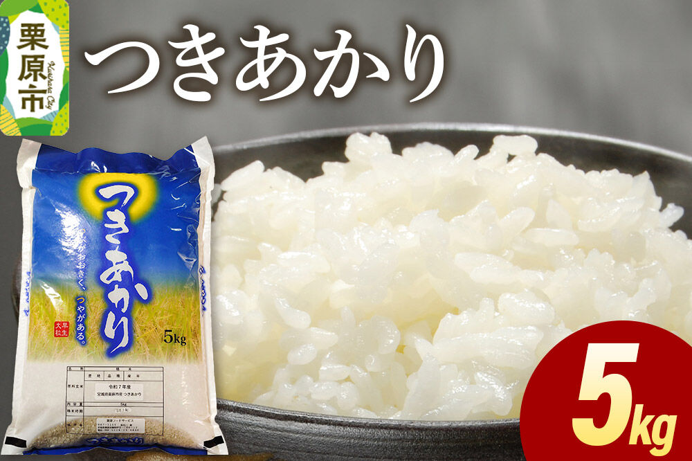 米 白米 令和7年産 つきあかり 5kg [ふるさと納税 米 つきあかり 5kg こめ 精米 白米 おいしい 美味 旨み 甘い 食べ応え 宮城県 栗原市 栗原フードサービス]