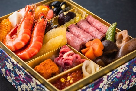 グローフーズ 個食おせち一段重「藤花」冷凍 ※北海道・沖縄・離島への配送不可 ※2025年12月30日(午前中)にお届け