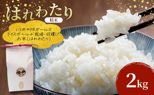 R8年産 ライスボール はれわたり 2kg お米 米 ライス rice 国産 白米 青森県産 精米 特A おにぎり リゾット 炊き立て 弁当 備蓄 常備 一人暮らし お取り寄せ 常温 青森県 西目屋村