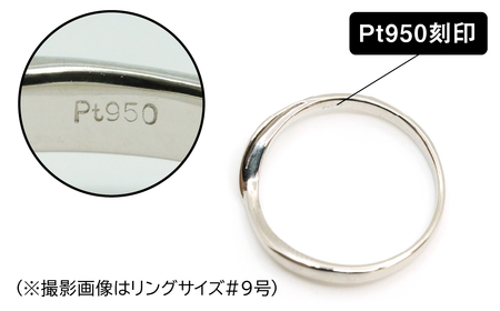 プラチナ製(Pt950) マリッジリング2本セットHタイプ ALPER076