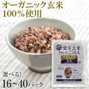 【ふるさと納税】ササニシキ発芽玄米と黒米を炊いたごはん150g（16パック／40パック）有機栽培玄米使用