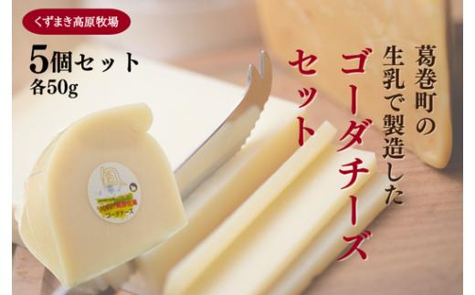 くずまき高原牧場　ゴーダチーズ:50g×5個セット_チーズ 乳製品 熟成 人気 美味しい ギフト 贈答 岩手県 葛巻町【1649279】