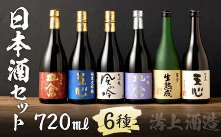 溝上酒造 日本酒 セット (3)（720ml×6本）計4320ml 6種 詰合せ 日本酒 酒