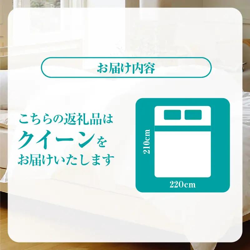 羽毛布団（抗菌加工）　スーパーマイクロ　超軽量素材　クイーン（２２０ｃm×２１０ｃm）