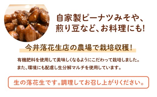 訳あり お徳用 茨城県産 生落花生 合計920g (230g×4袋)簡易包装 ご自宅用 ピーナッツ 落花生 ナッツ 小分け 豆 おつまみ [BB011sa]