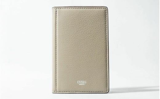 キプリス本革製手帳（ミニ5穴11mm）　カラー：トープ【革小物 革製品 ソフトシュリンクレザー 牛革 しっとり シーズンレス 職人 手帳 】