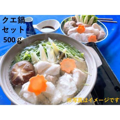 ふるさと納税 浜田市 【2025年11月〜順次発送】幻の天然物 クエ鍋セット　500g
