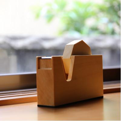 ふるさと納税 酒田市 木製テープカッター　ベイヒバ材