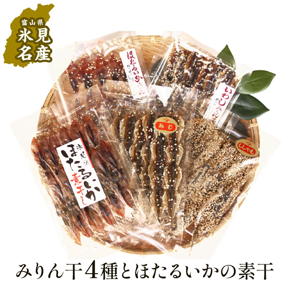 【ふるさと納税】《氷見堀与》 氷見名産 みりん干し4種とほたるいかの素干し