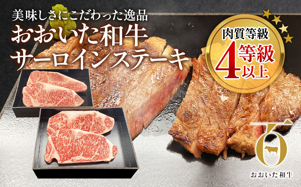 おおいた和牛 サーロインステーキ 約180g×4枚(合計720g) 和牛 豊後牛 国産牛 赤身肉 焼き肉 焼肉 ステーキ肉 大分県産 九州産 津久見市 国産【tsu002309】