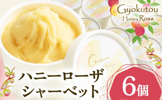 ハニーローザシャーベット 6個 ぷらっとぎょくとう《60日以内に出荷予定(土日祝除く)》 熊本県 玉名郡 玉東町 スモモ すもも 果物 デザート スイーツ フルーツ 旬 シャーベット アイス セット 冷菓 冷凍 果肉入り ご当地シャーベット おやつ