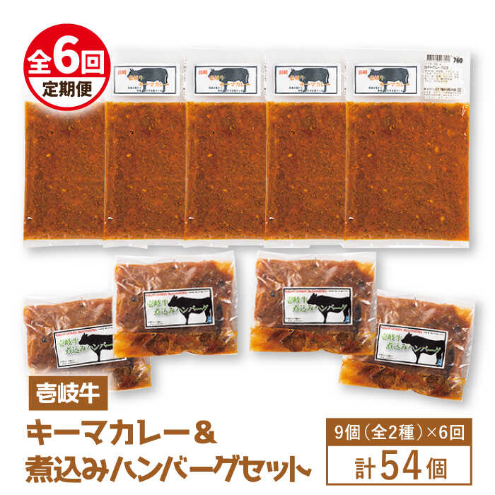 【ふるさと納税】【全6回定期便】壱岐牛煮込みハンバーグ・キーマカレーセット[JBW021] 210000 210000円 21万円