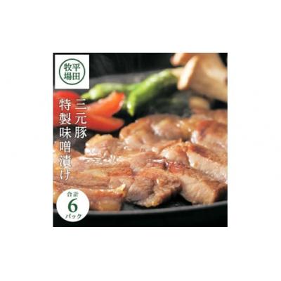 ふるさと納税 酒田市 【平田牧場】日本の米育ち◆三元豚特製味噌漬け6枚
