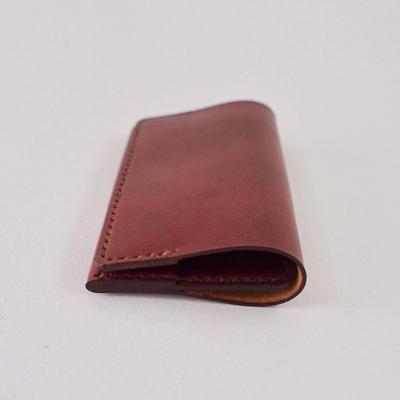 ふるさと納税 七尾市 【本革】名刺入れ/マホガニー/ハンドメイド |  | 01