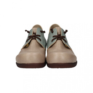 ゴム紐レースアップコンフォートシューズ｜グレーコンビ  L(24.0cm) レディース スリッポン 幅広 甲高 外反母趾 ゆったり幅 大人気 靴