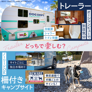DOG DEPT RESORT 安房白浜/館山犬石 共通チケット 宿泊クーポン券（6,000円分） mi0111-0001-1